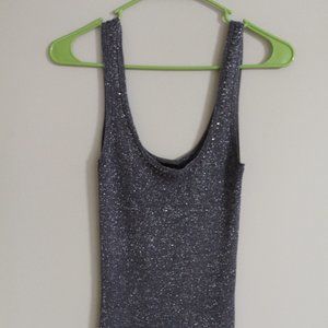 Bebe Shiny Gray/Silver Tank top